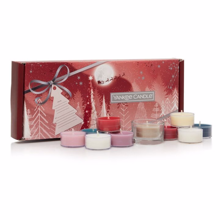 233142628_601_2 10 Teelichter mit Halter Geschenkset Weihnachten Bright Lights