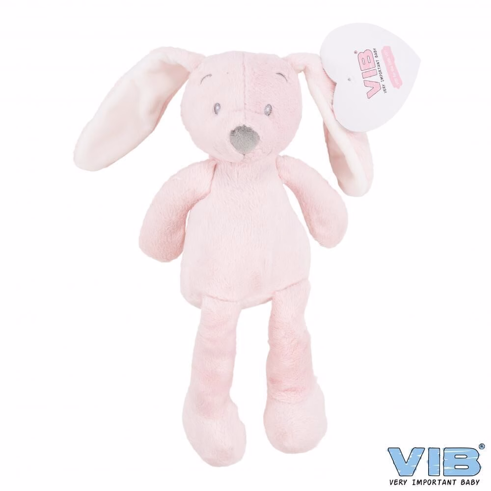 Plüsch Hase mit Bohnen Rosa