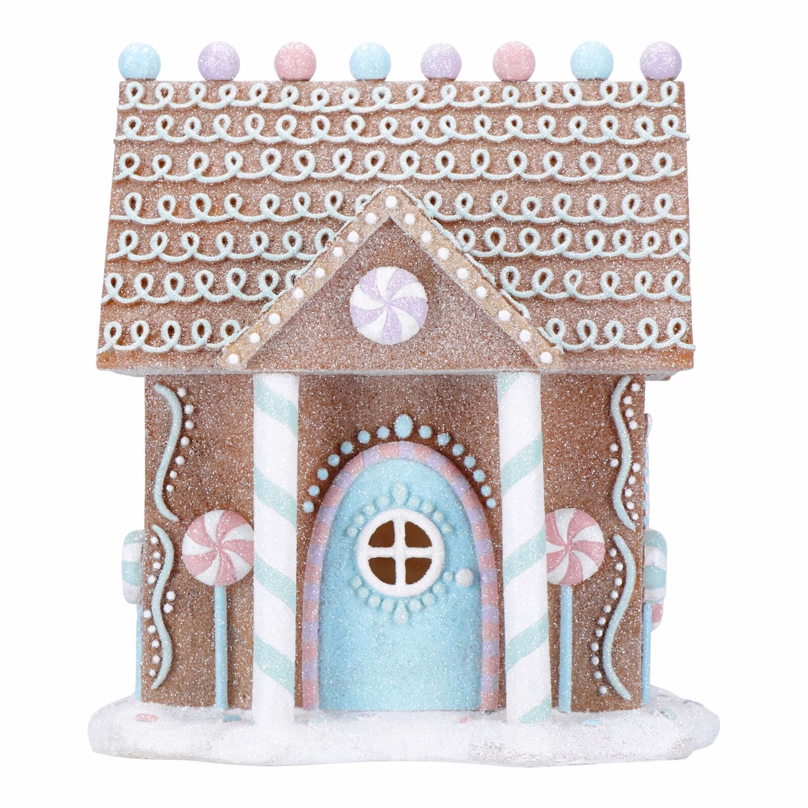 Gingerbread Lebkuchenhaus LED braun
