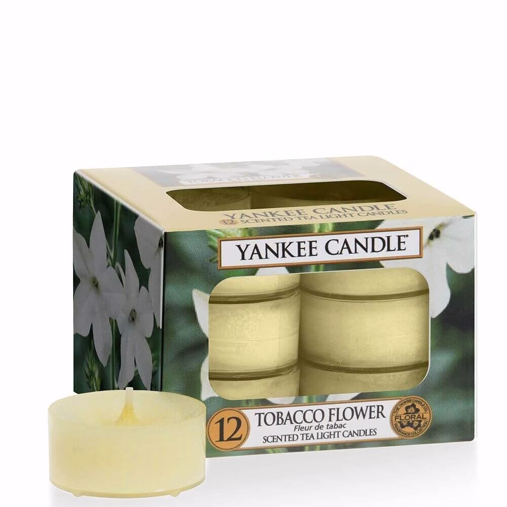 1533708E Yankee Candle Tocacco Flower 12St Teelichte