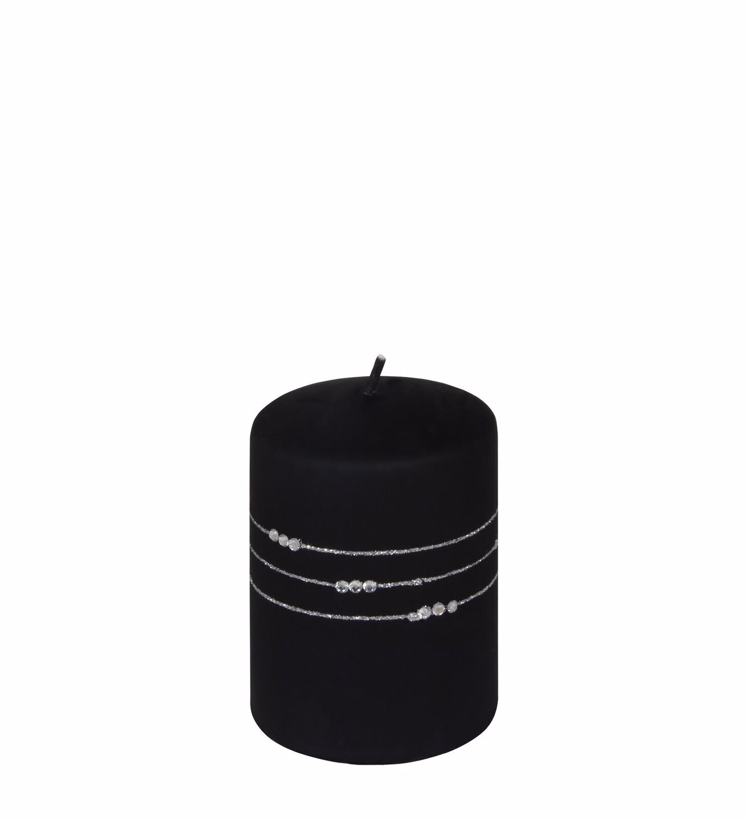 1260001213 Stumpenkerze Kolia schwarz 10cm