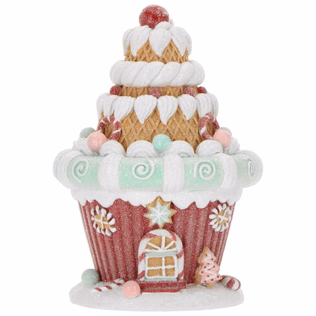 226454 Gingerbread Cupcake House