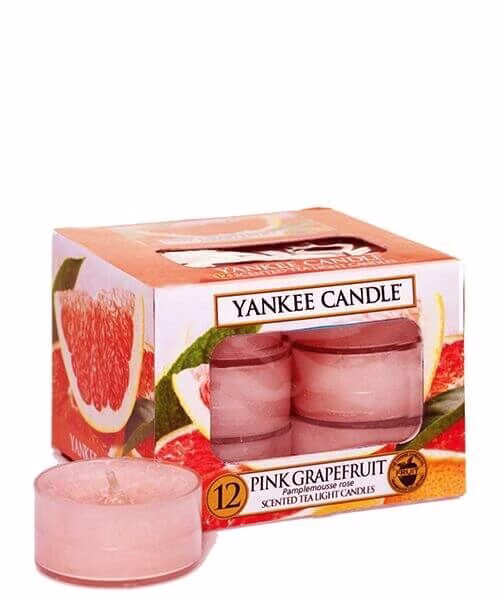 Pink Grapefruit Teelichte 12st