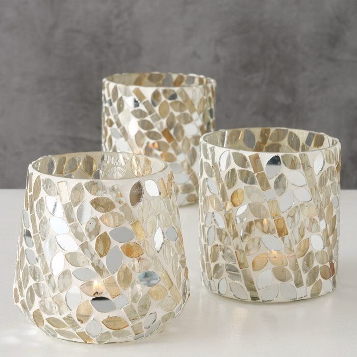 Windlicht Macari Glas Mosaik Design 1