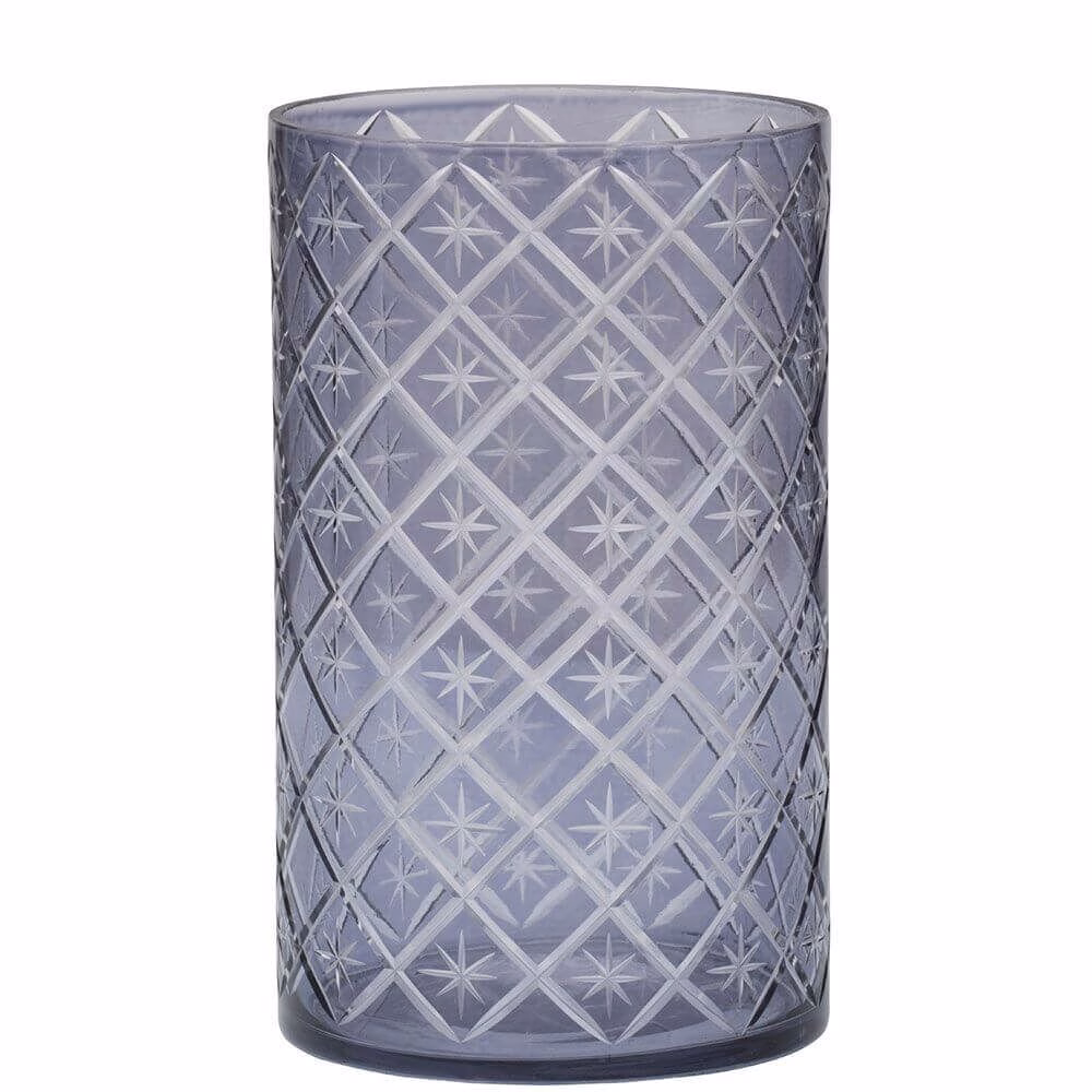 Yankee Candle - Grey Etched Star Jar Holder