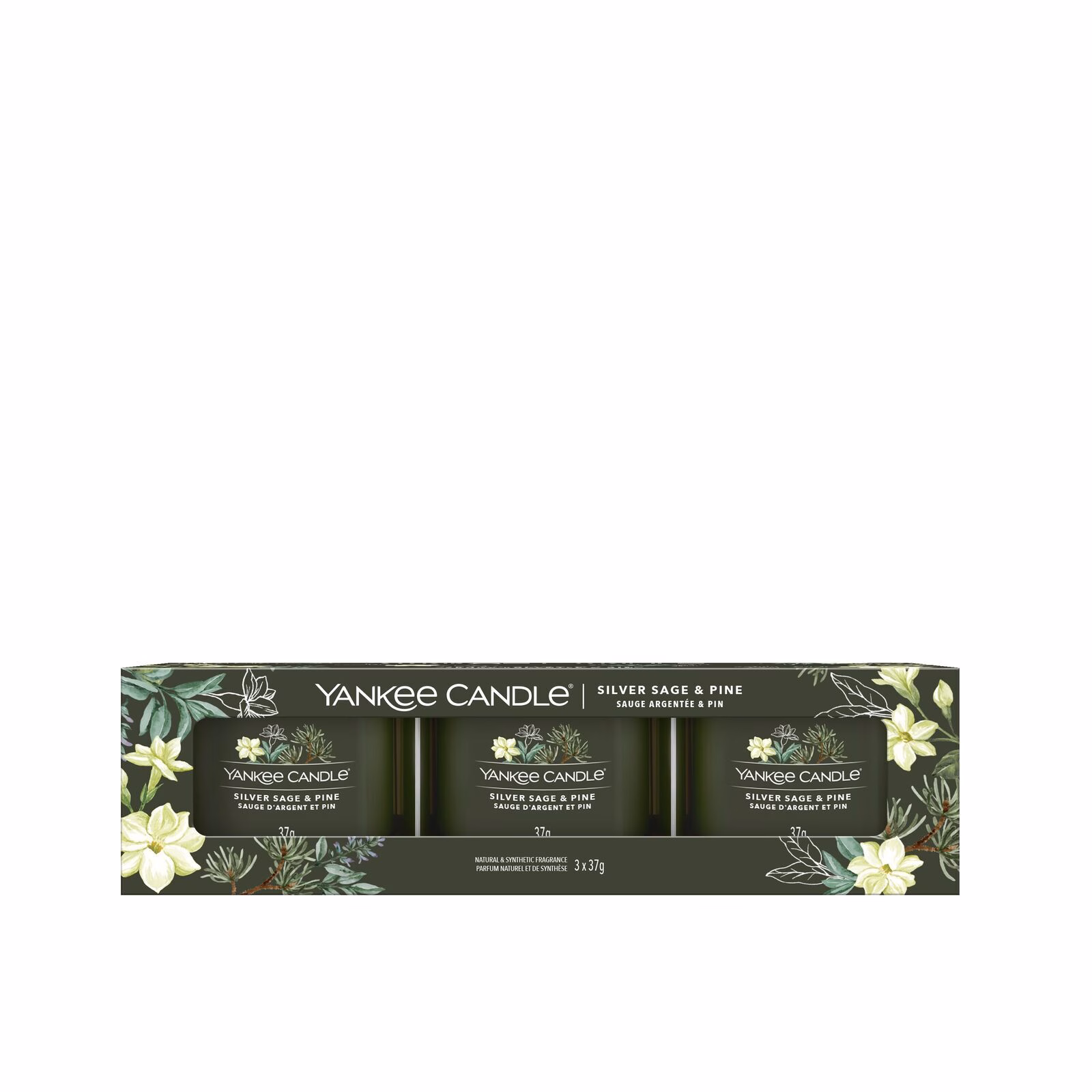 Signature_Filled_Votive_3_Pack_Silver_Sage_-_Pine-1-1 Werbung, Plakat, Kräutrig, Visitenkarte, Text