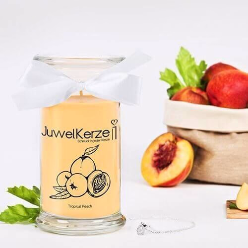 Tropical-peach-classic-edition-Necklace-DE JuwelKerze Tropical Peach (Halskette mit Anhänger) 380g