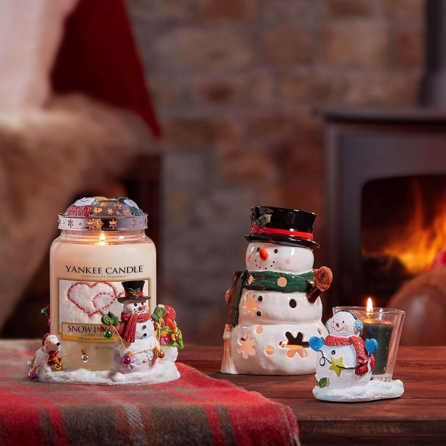 1650298E Snowman Teelichthalter