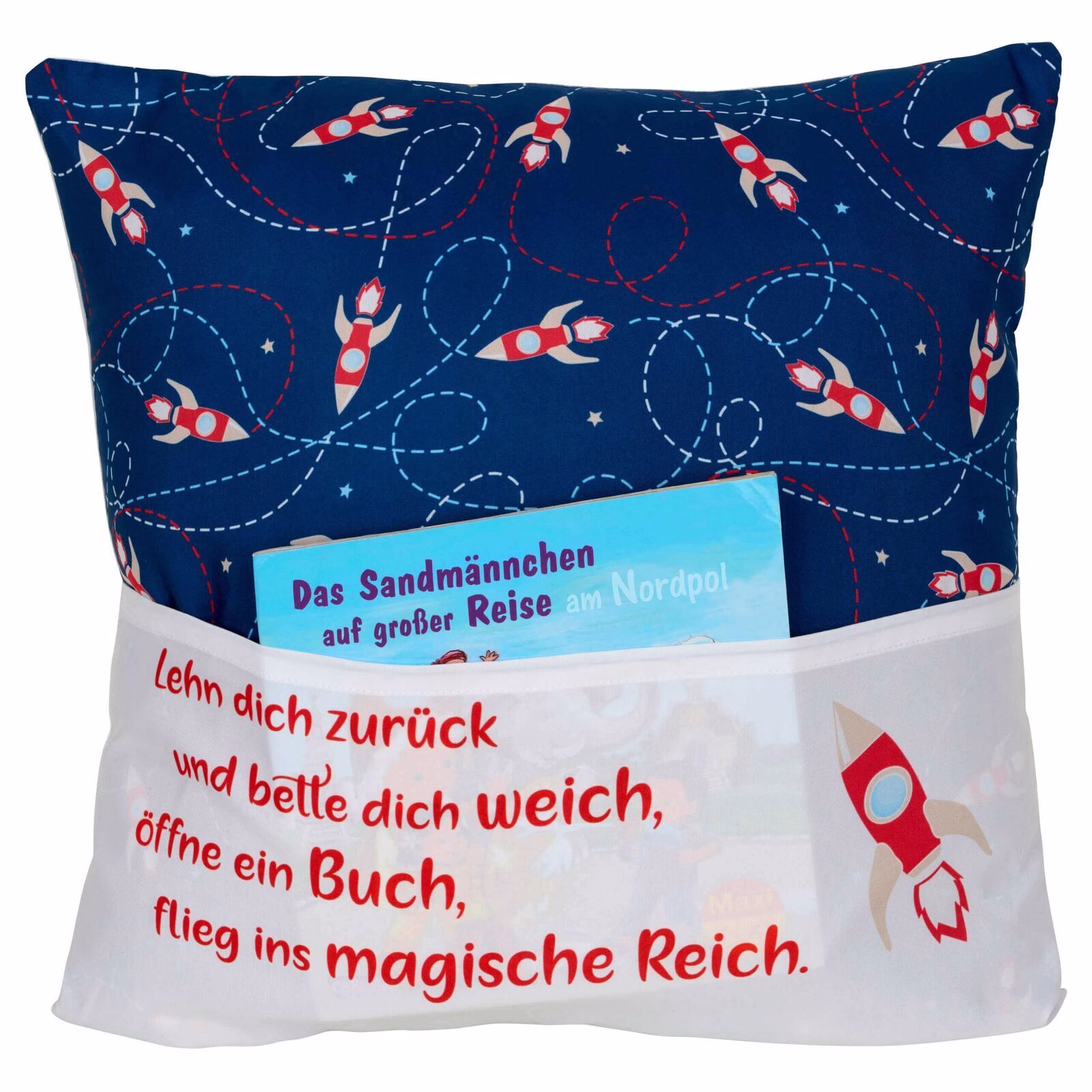 9034_1 Sofahelden Lesekissen Kids Rakete