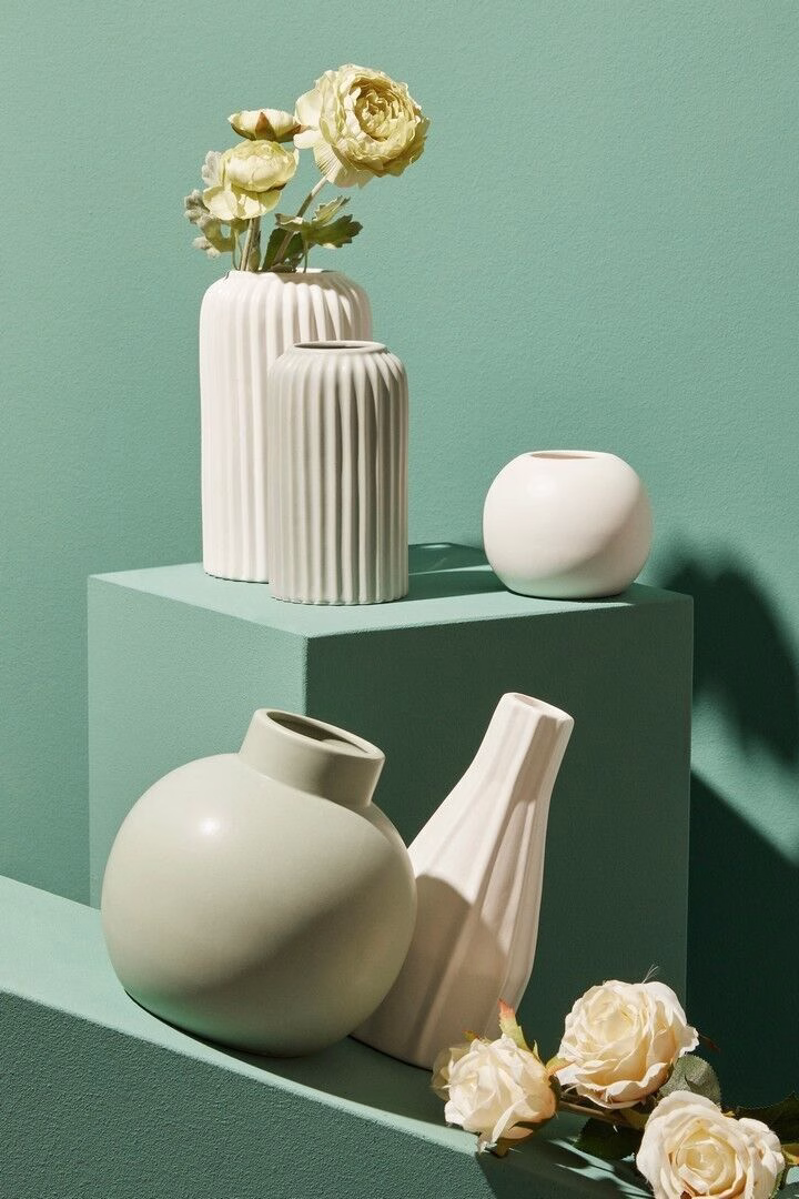 194851 Vase Althea weiß 16cm