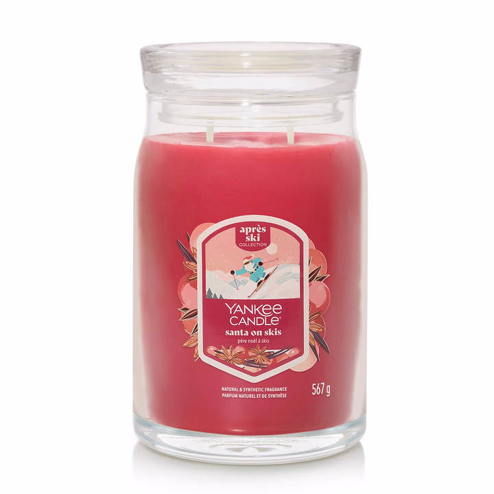 Santa on Skis Signature Large Jar 567g 2-Docht