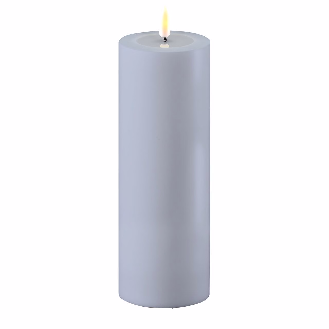 RF-UL-00019 Outdoor Stumpenkerze LED dust blue 7,5 x 20cm