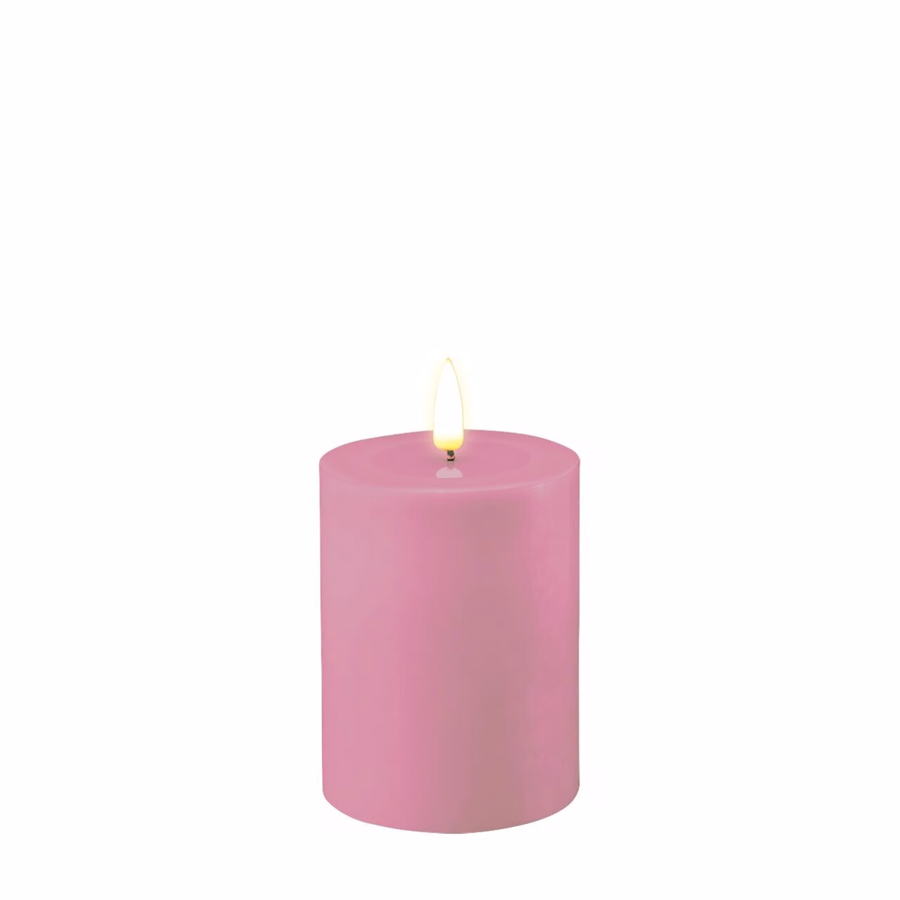 Stumpenkerze LED Lavendel 7,5 x 10cm