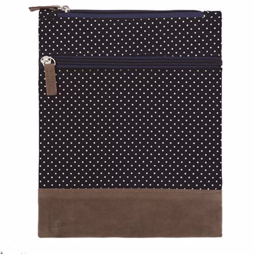 Canvas Crossbag 021 (Navy Dots)