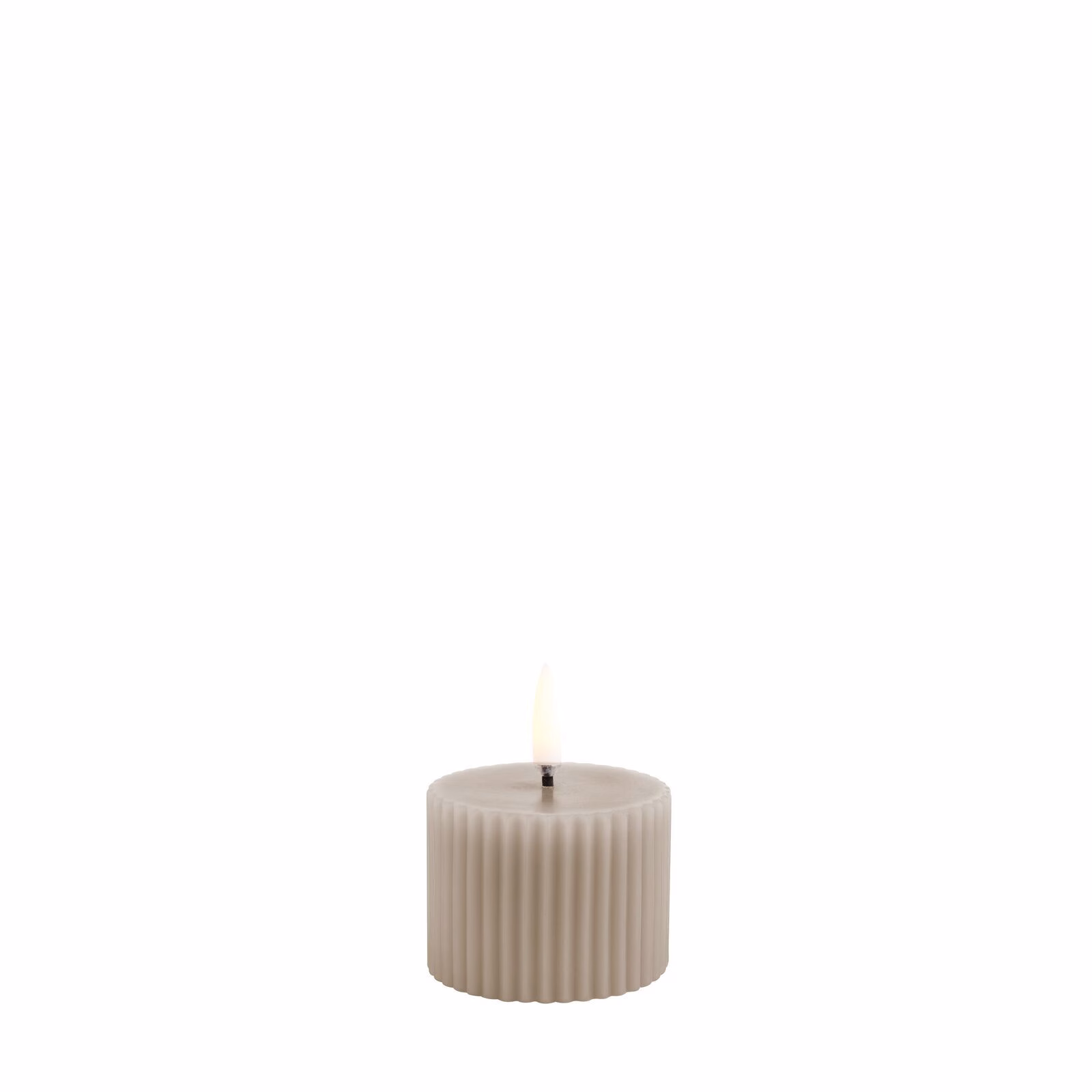 Uyuni-UL-PI-SAG0605-Grooved-Pillar-Candles-large Uyuni LED Stumpenkerze 5,8x4,5cm grooved sandstone