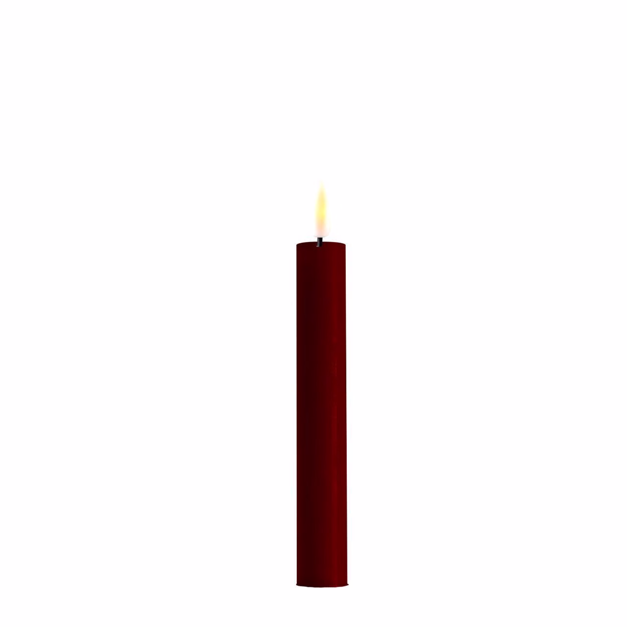 2021-RF-0246 Stabkerze LED 15 cm bourgogne 2 Stück