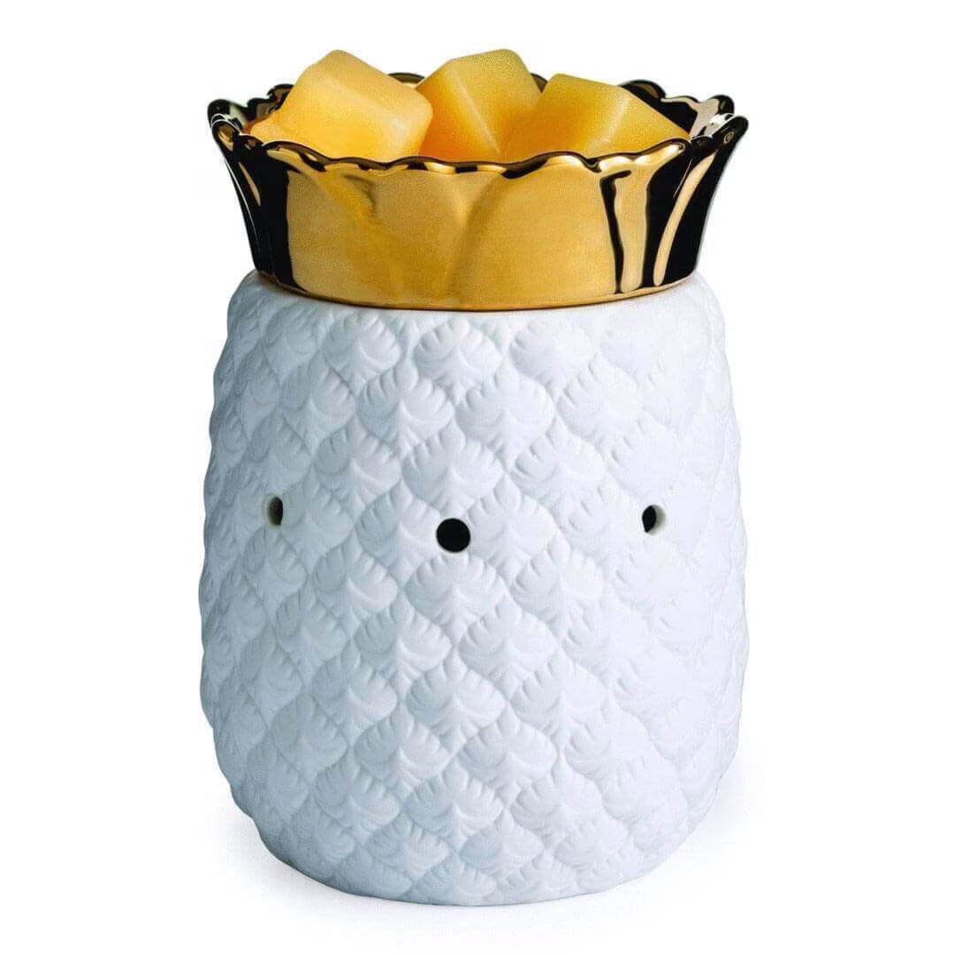 Candle Warmers White Pineapple Duftlampe elektrisch aus