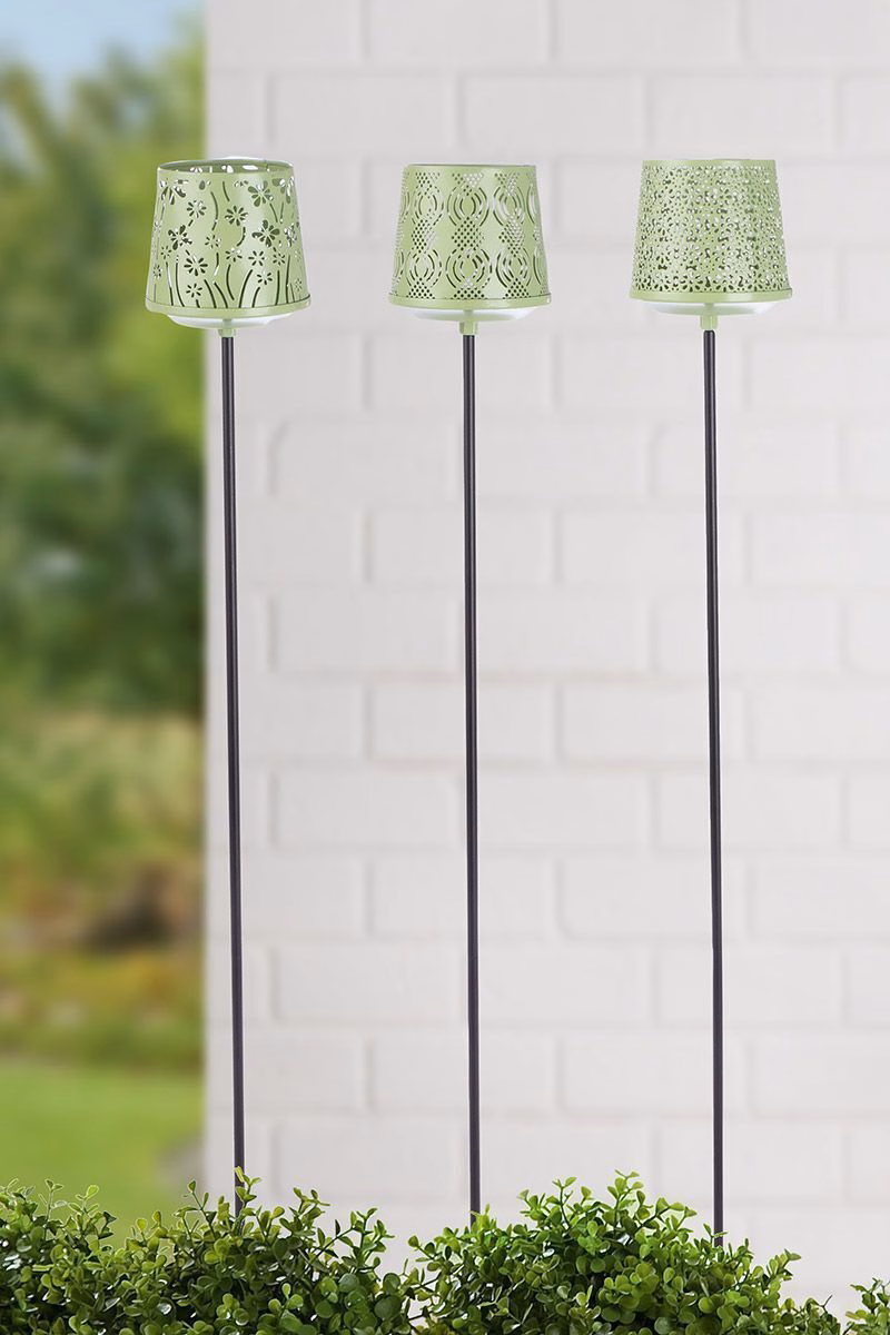 69237_5_1 Gartenstecker mit Windlicht Malou grün Variante 1