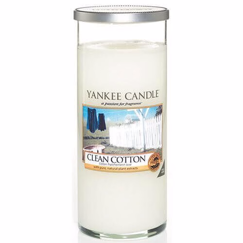 clean-cotton-tall-pillar5594ffc02e498 Yankee Candle Clean Cotton 566g