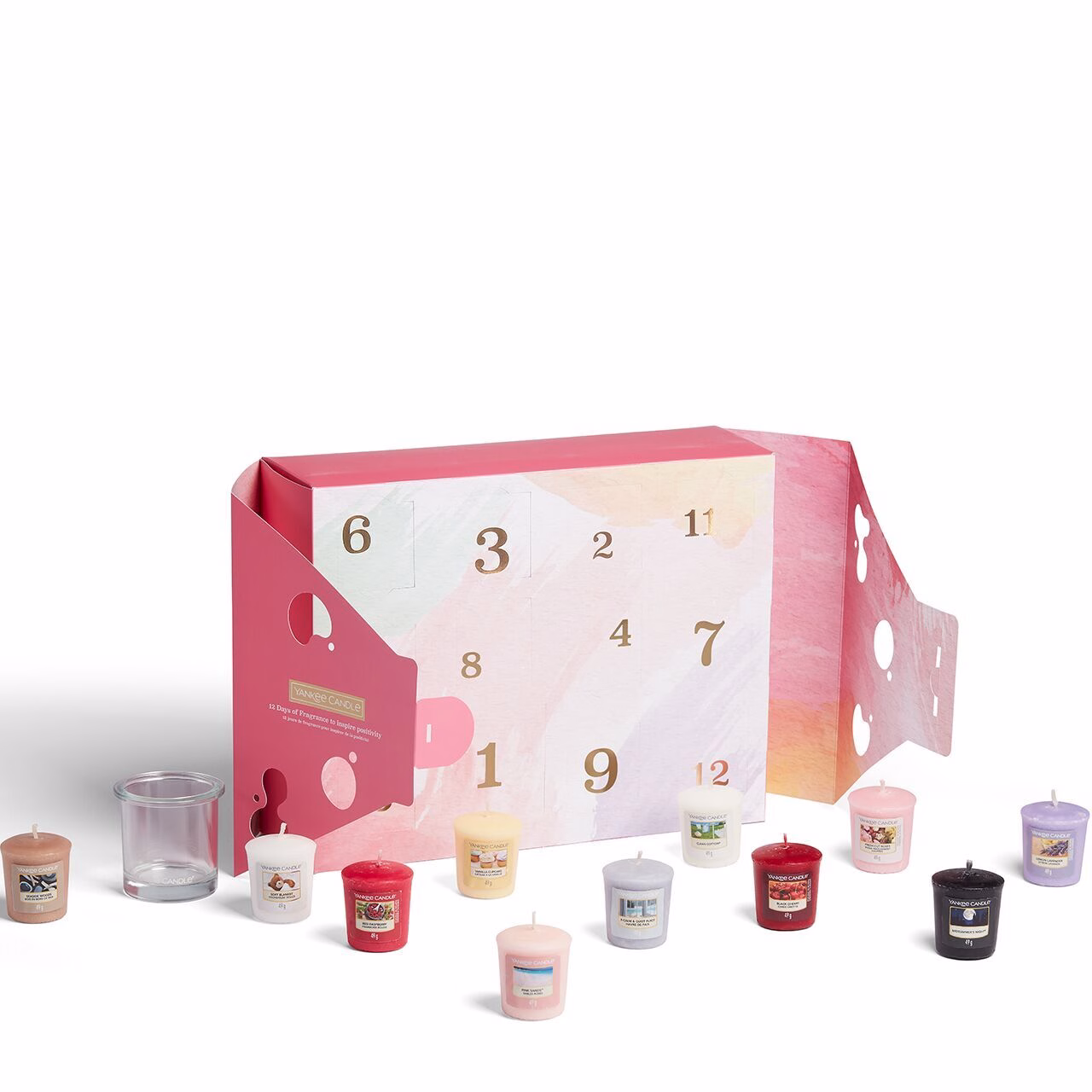 12days3 12 Votivkerzen & 1 Halter Geschenkset - 12 Days of Fragrance
