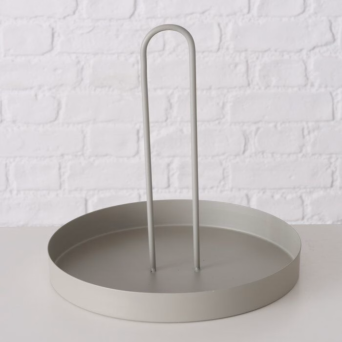 Deko Tablett Seguo 26cm grau