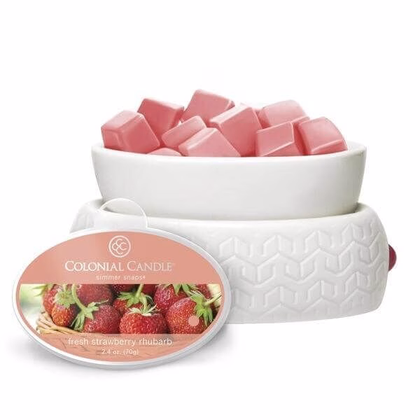 ccsnaps-1234_3_5594ffe8ca7c7 Colonial Candle Fresh Fresh Strawberry Rhubarb Simmer Snaps 70g