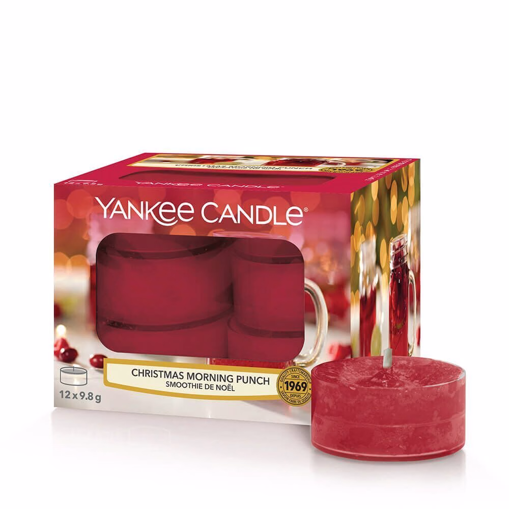 Christmas Morning Punch 12 Stück Teelichte von Yankee Candle
