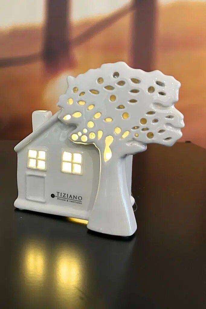 Lichthaus Civorio mit Baum Vita groß LED cremeweiß Lichthaus Civorio mit Baum Vita groß LED cremeweiß