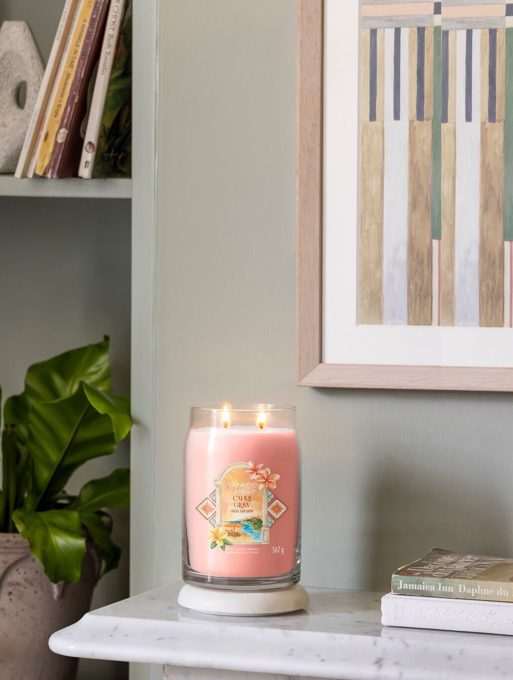 Capri Glow Signature Large Jar 567g 2-Docht Pflanze, Kerze