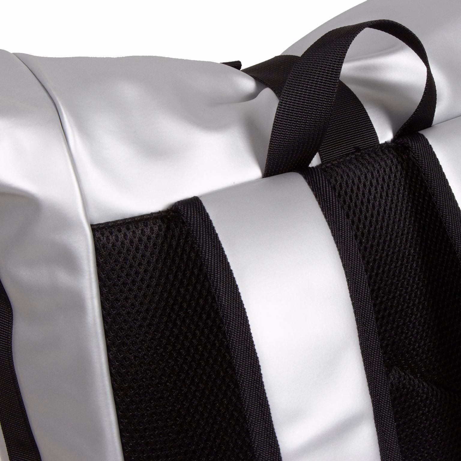 Mart - New York Rolltop Rucksack silber metallic