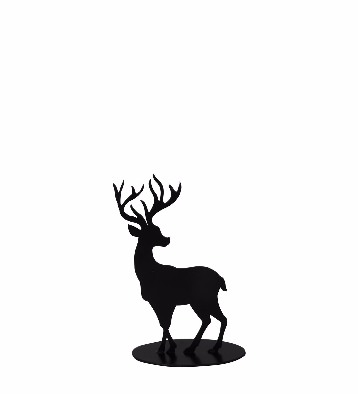 795015513 Dekohirsch Elvor schwarz 15cm