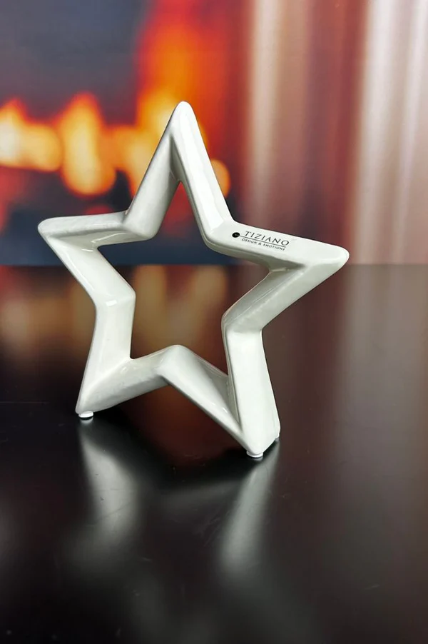 Deko Stern Saphira 17cm cremeweiß Deko Stern Saphira 17cm cremeweiß