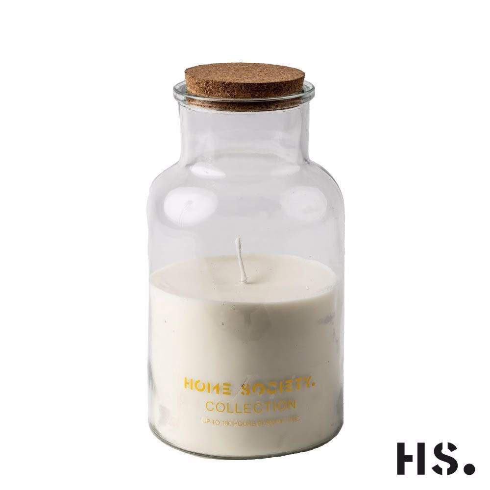 Jar Candle Lisse weiß groß