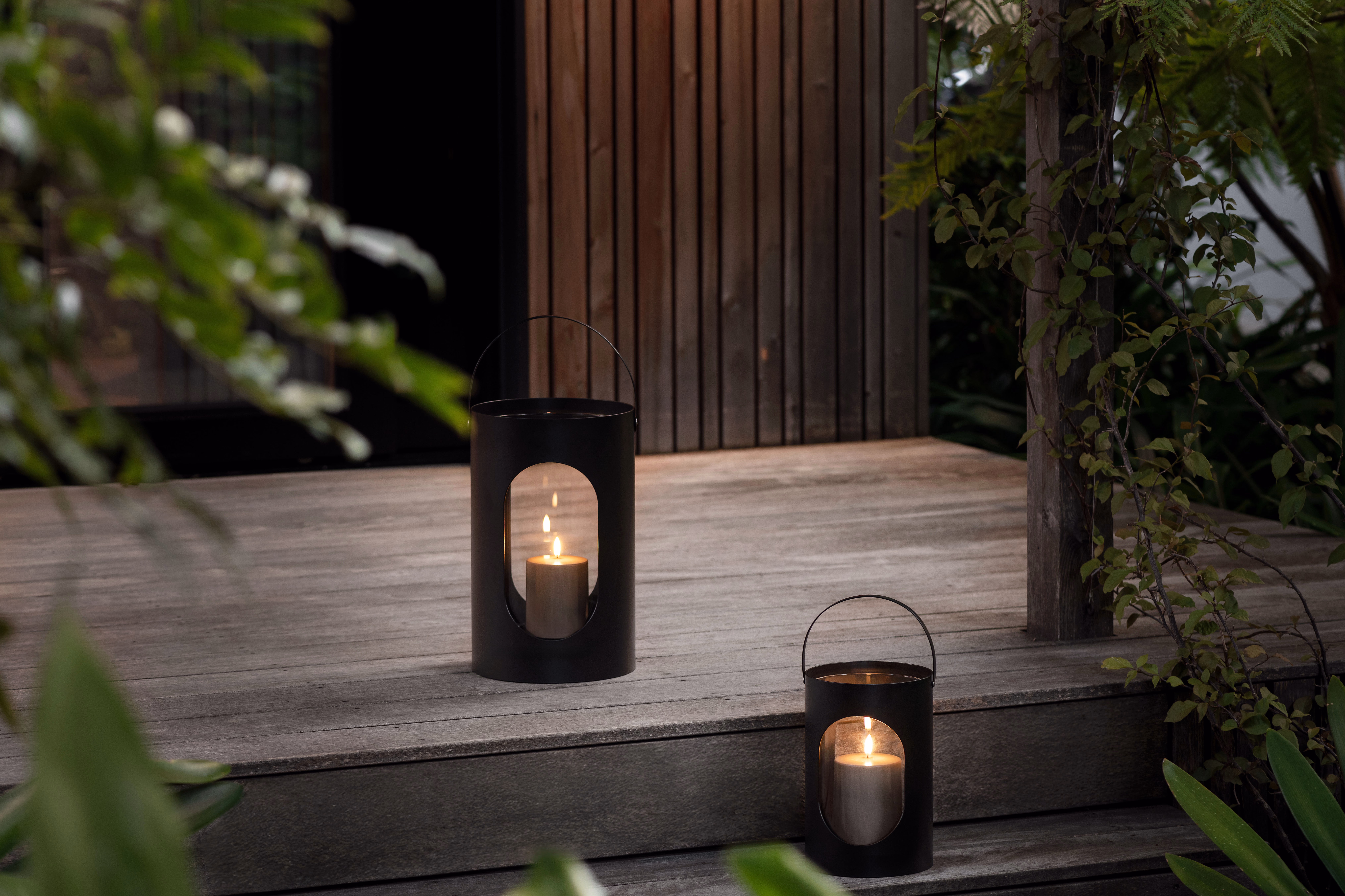 Ekta Light House Lantern Medium Black Innenarchitektur, Lampe, Holz, Laterne, Kerze