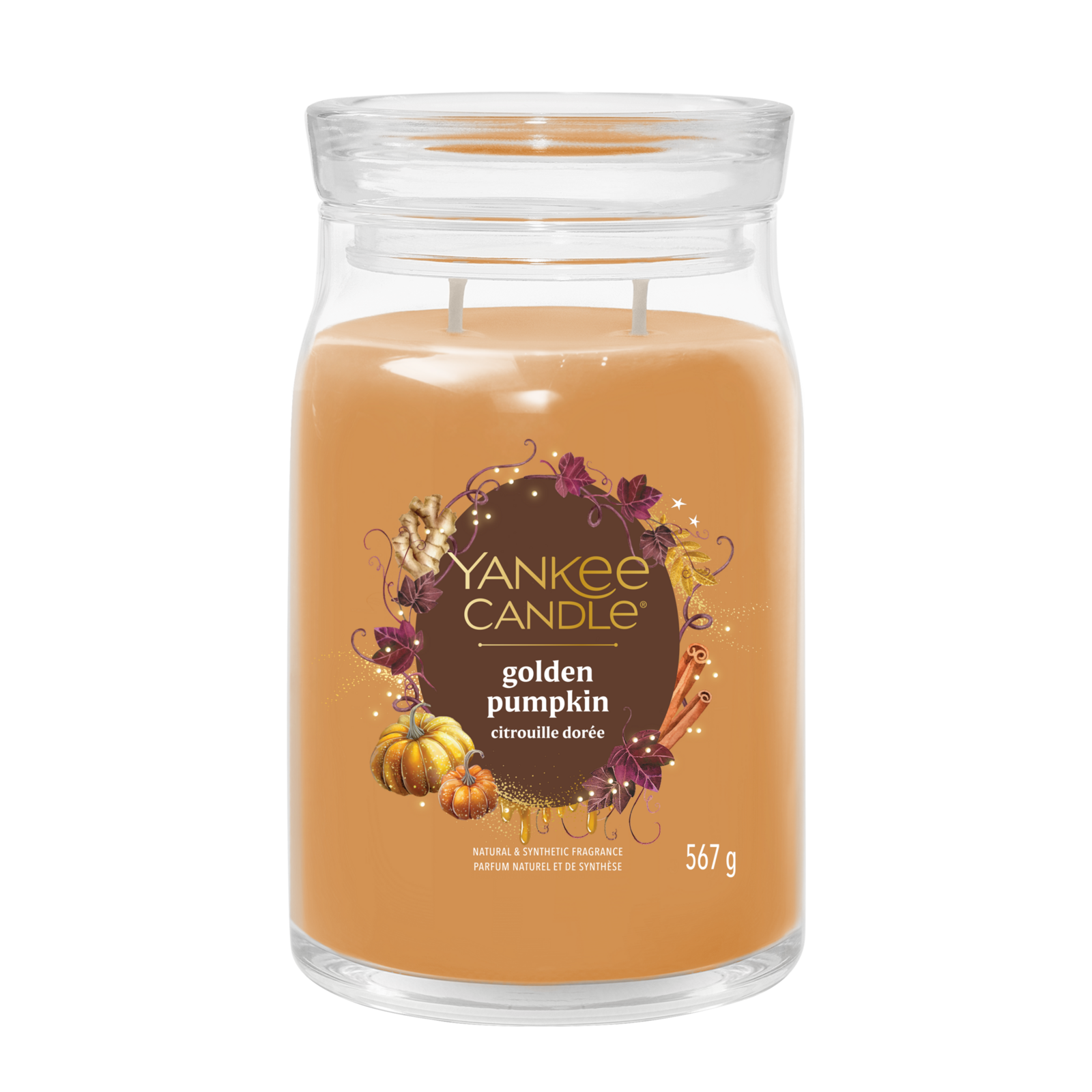 Golden Pumpkin Signature Large Jar 567g 2-Docht