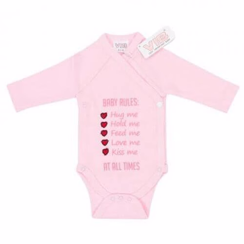 Baby-Body-Baby-Rules-Rosa Baby Body Baby Rules: Hug Me, Hold me,... (Rosa)
