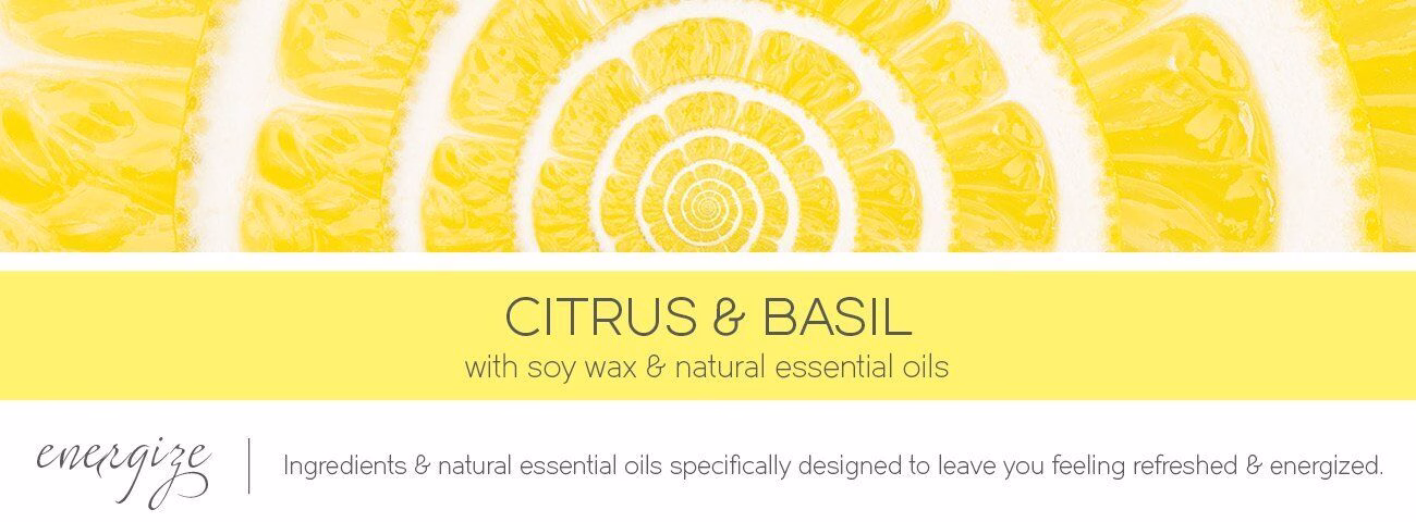 ENERGIZE Citrus & Basil 411g (3-Docht)