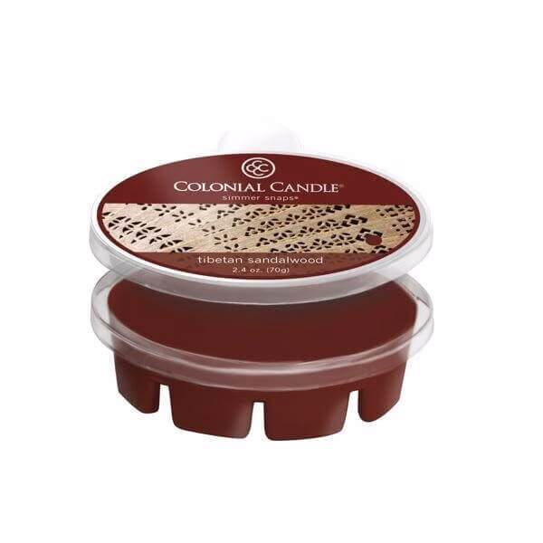 Colonial Candle Tibetan Sandalwood Simmer Snaps 70g