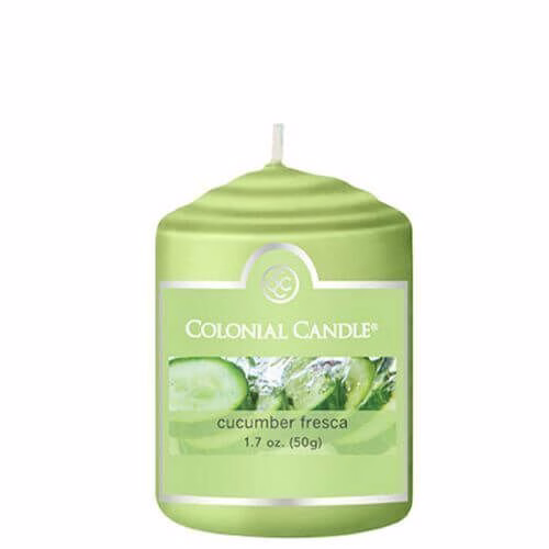 CC015-2177 Colonial Candle Cucumber Fresca 50g Votivkerze