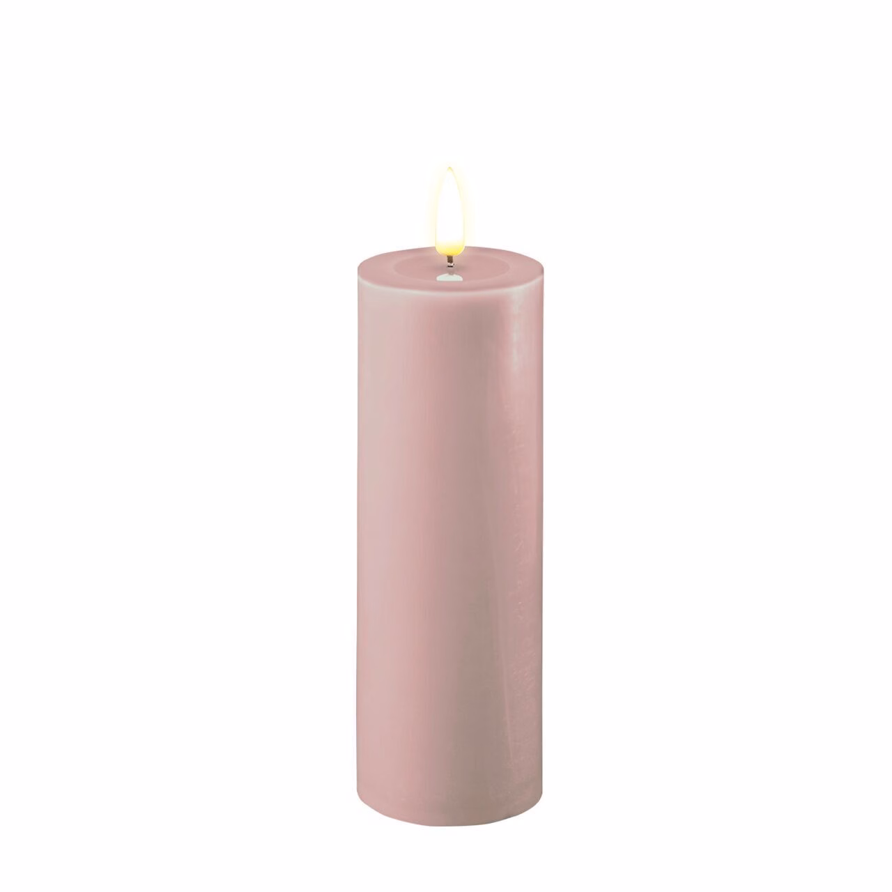 RF-0433 Stumpenkerze LED Rose 5 x 15cm