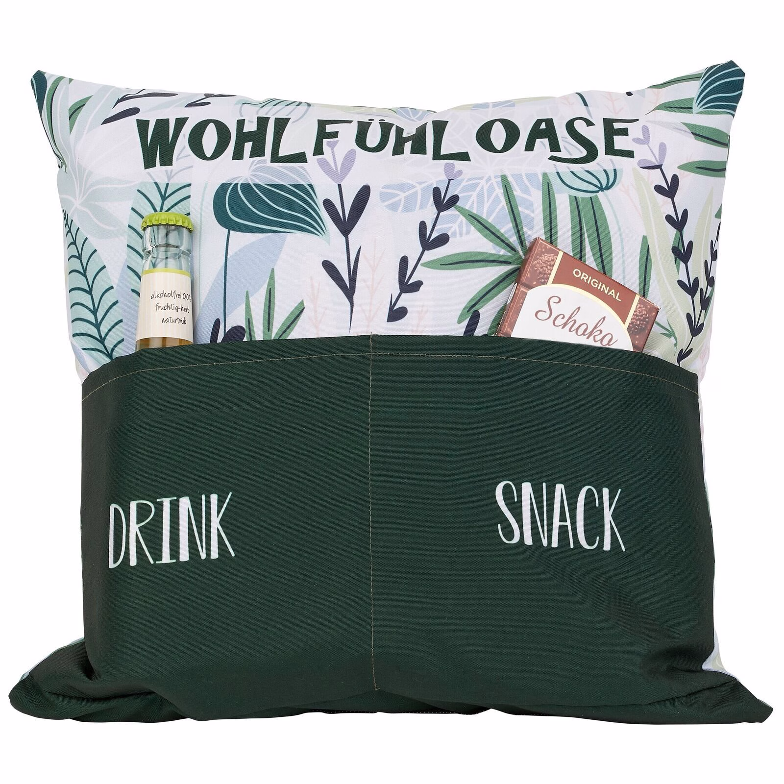 Outdoor Kissen mit Taschen - Wohlfühloase