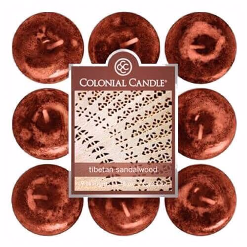 cc0109-18665594ffd2991ed Colonial Candle - Tibetan Sandalwood Scented 9 Teelichte