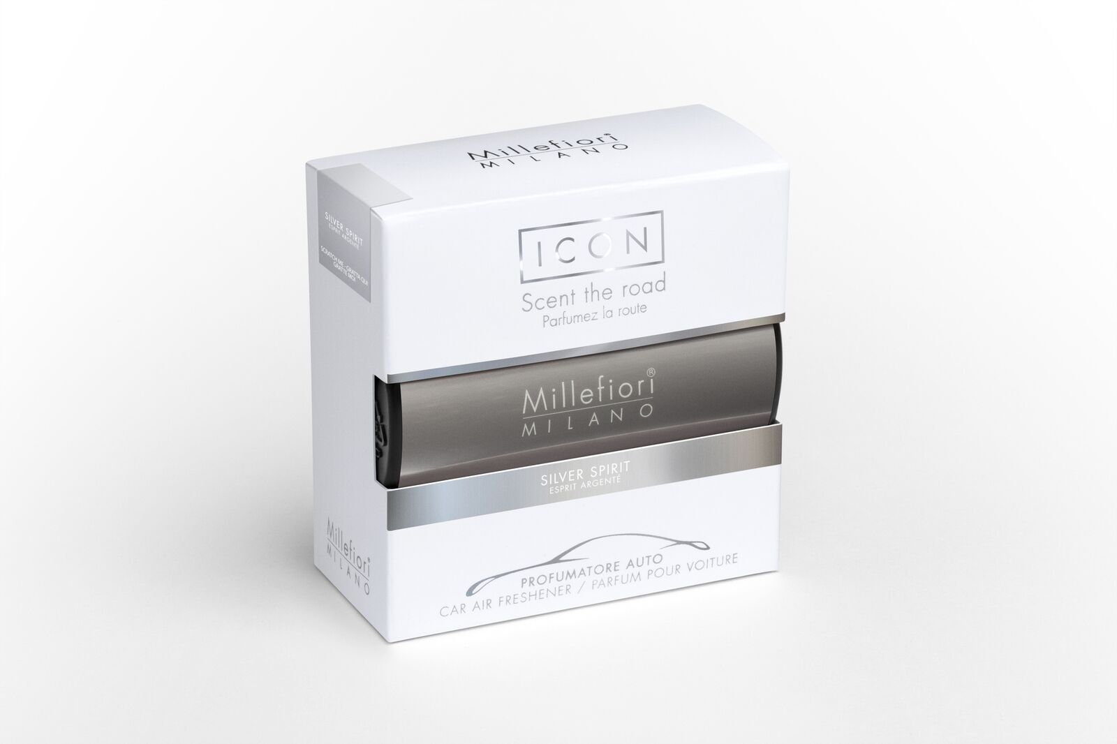 Silver Spirit - Autoduft Icon Classic Silver Kiste, Flasche