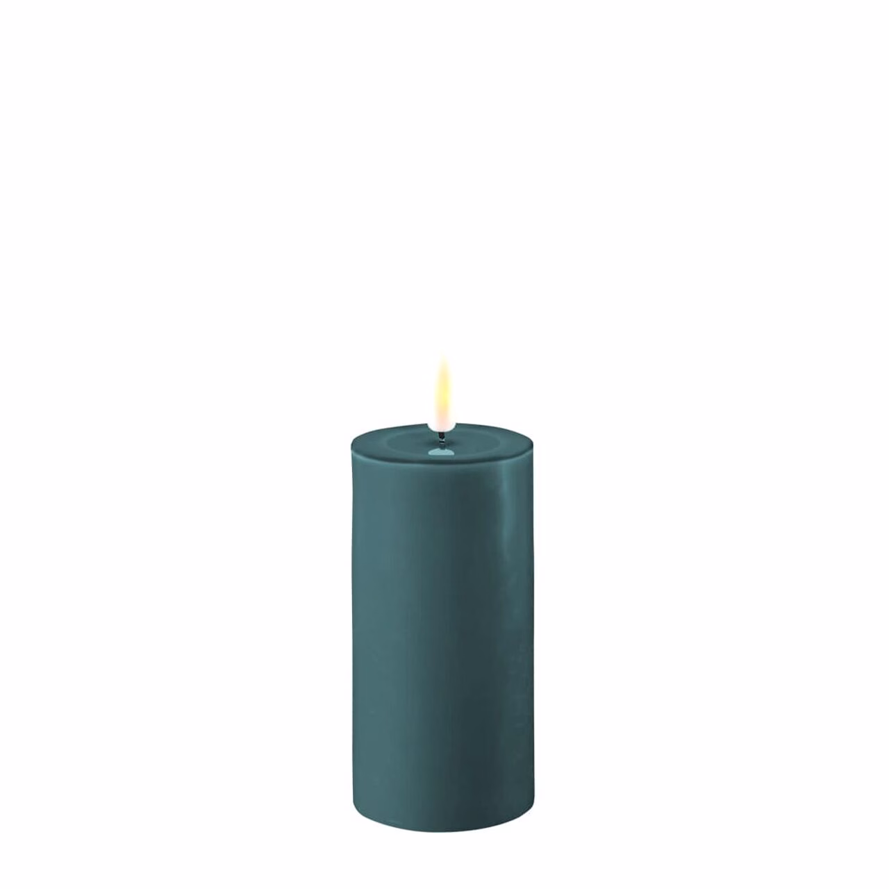 Stumpenkerze LED jade 5 x 10cm