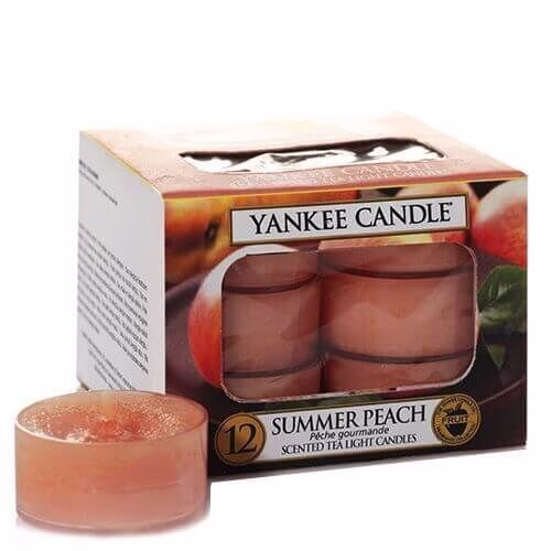 1507733E Yankee Candle Summer Peach 12 Teelichte