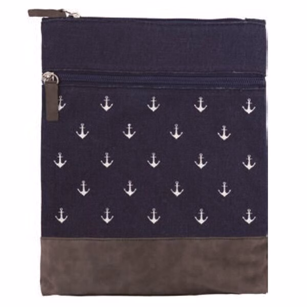 Canvas Crossbag 003 (Navy Anchor)