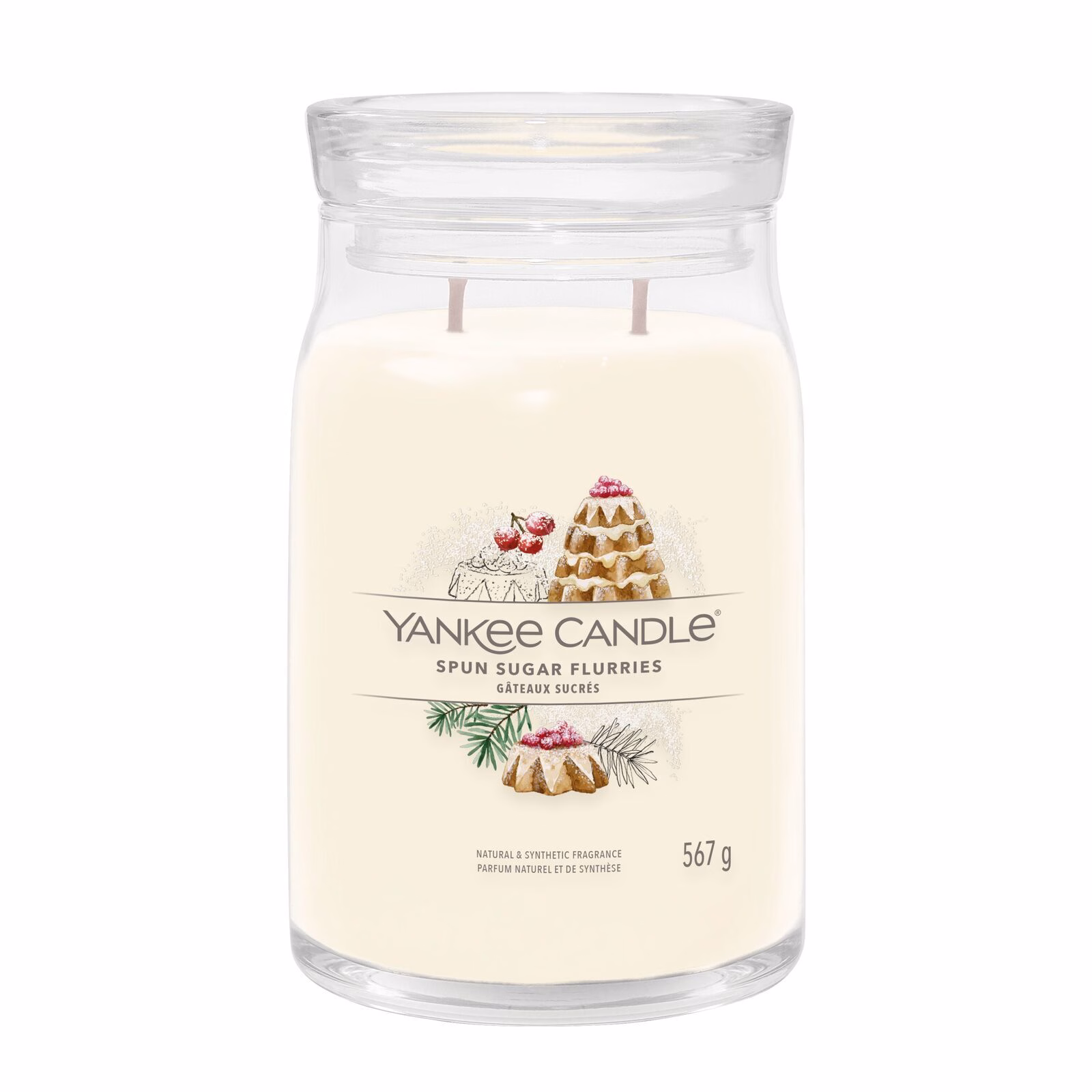 Spun Sugar Flurries Signature Jar 567g 2-Docht