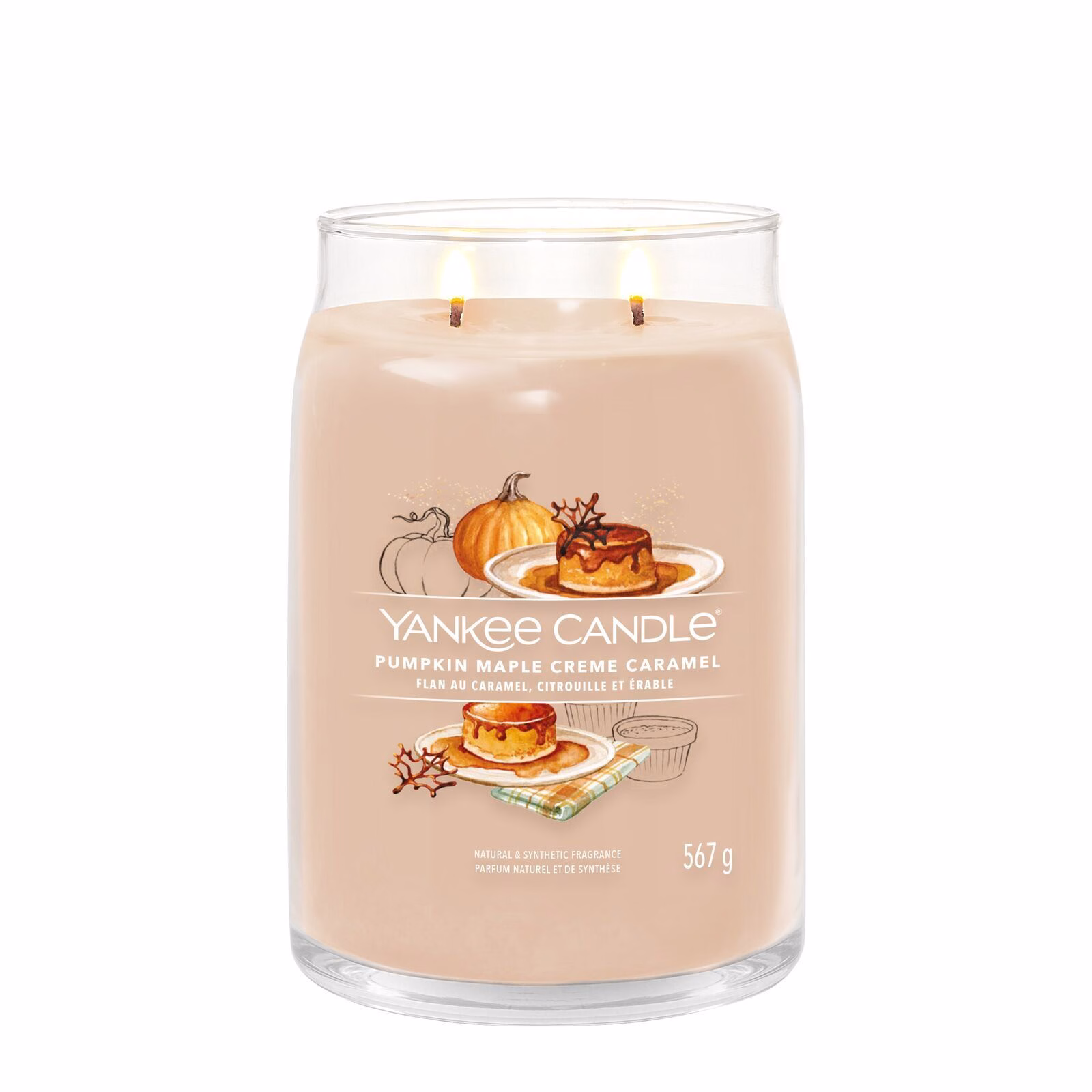 Pumpkin Maple Crème Caramel Signature Large Jar 567g 2-Docht