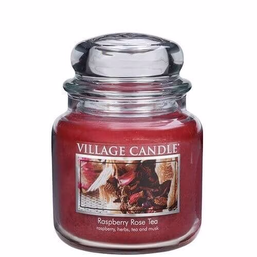 106316191 Village Candle Raspberry Rose Tea 453g