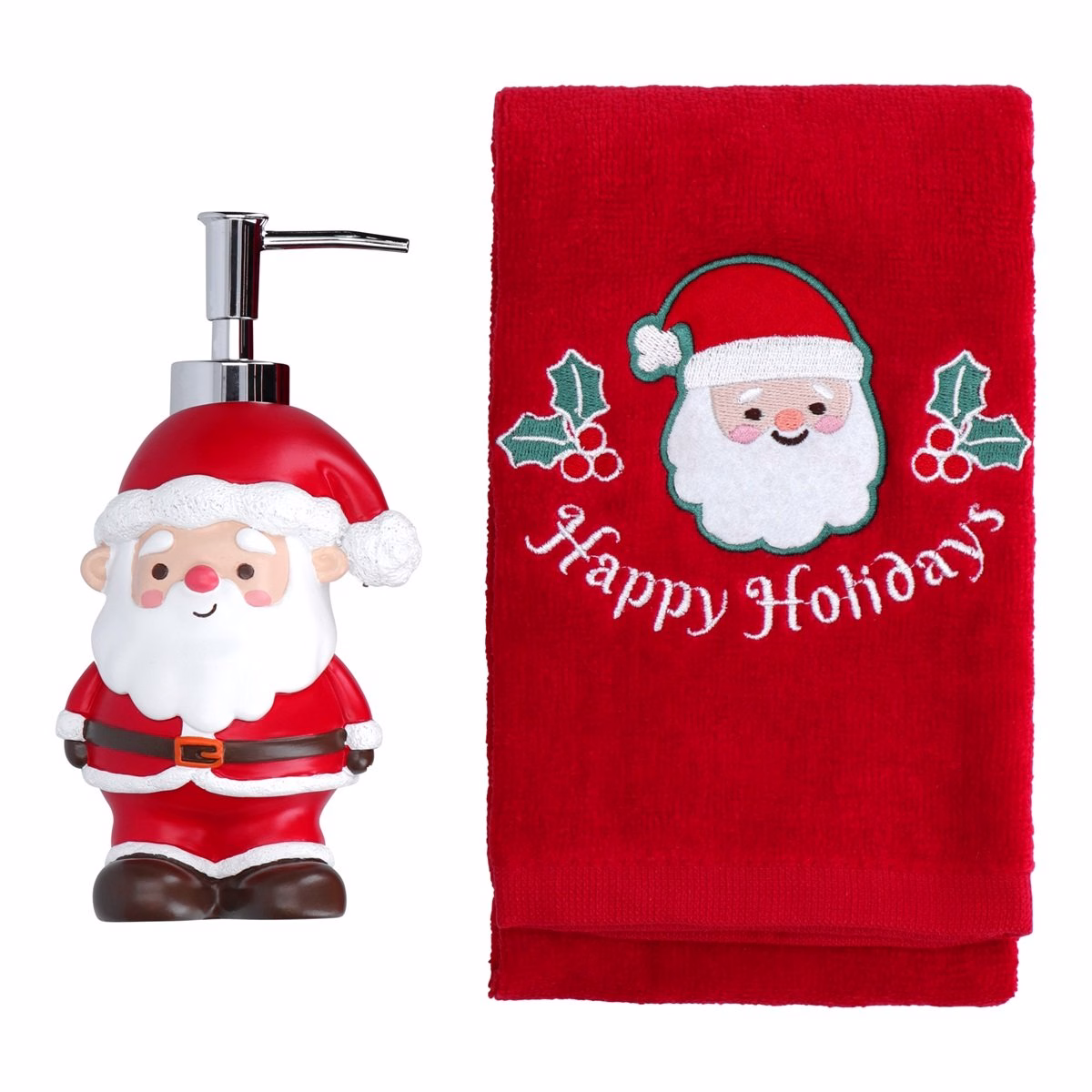 Handtuch & Seifenspender Santa Geschenkset